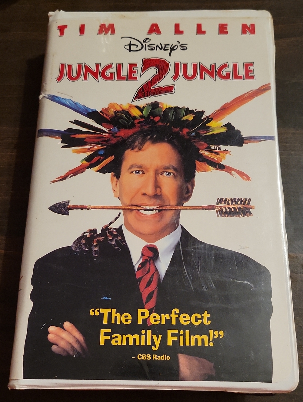 Disney Jungle 2 Jungle VHS Cover Art — Red, Black, White